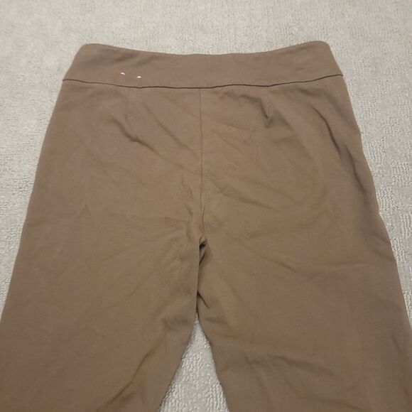 Anne Klein Women's 2  (29x29) Pants Dress Brown Pleated Stretch Trousers Career - Picture 3 of 12
